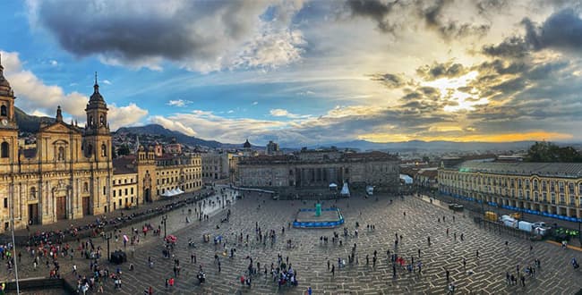 Plaza de Bolivar en Bogota